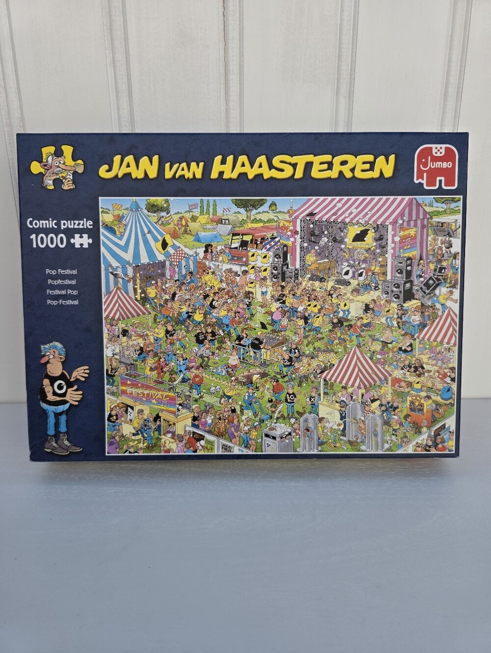 Jan van Haasteren Pop Festival 1000 Piece Jigsaw Puzzle Complete
